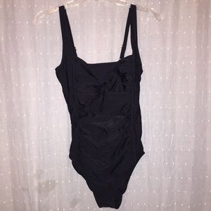 Black one piece swimsuit